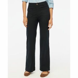 NWT! J Crew Factory - Petite Lizzie High-Rise Patch-Pocket Wide-Leg Pant - P31